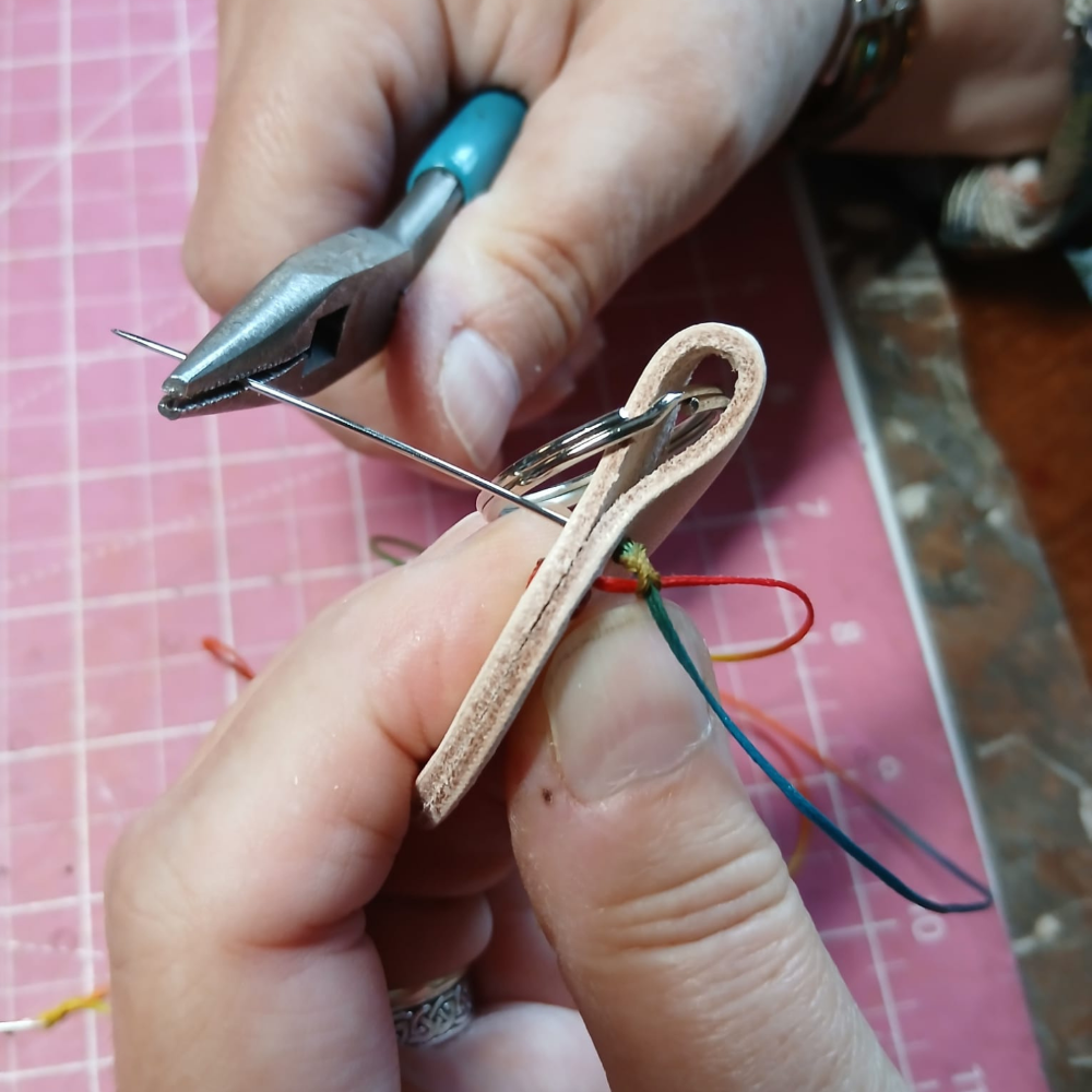Leather Keyring Crafting with PJC Leather